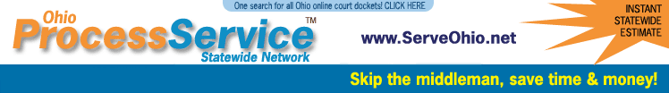 Ohio Process Service Statewide Network - If a company offers licensed private investigations, field visits, door knocks, notary public, property preservation, or other services, it does not mean all companies participating in network offer same services. Each company can provide field visit, door knock, or other services at their discretion.